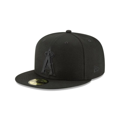 Sapca New Era Los Angeles Angels MLB Black On Black 59FIFTY Fitted - Negrii